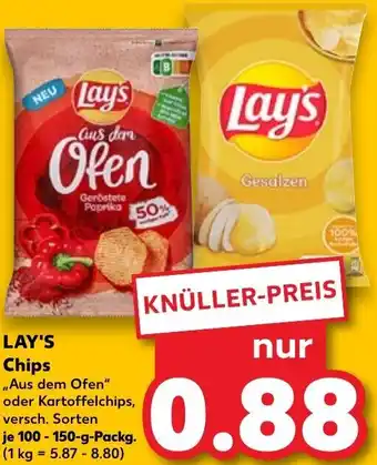 Kaufland Lay's Chips 100-150 g tilbud