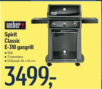 Føtex Spirit Classic E-310 gasgrill tilbud