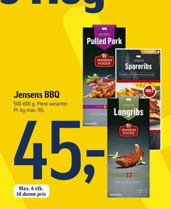 Føtex Jensens BBQ tilbud
