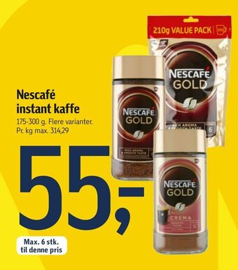 Føtex Nescafé instant kaffe tilbud