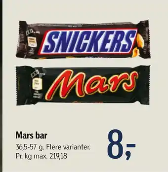 Føtex Mars bar tilbud
