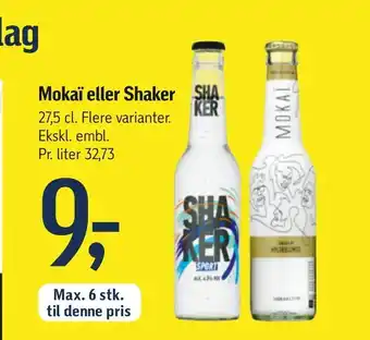 Føtex Mokaï eller Shaker tilbud