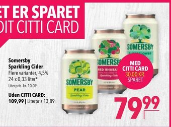 Citti Somersby Sparkling Cider tilbud