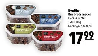Citti Nordthy Rugbrødssnacks tilbud