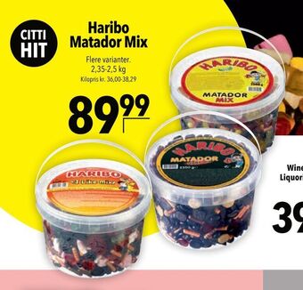 Citti Haribo Matador Mix tilbud