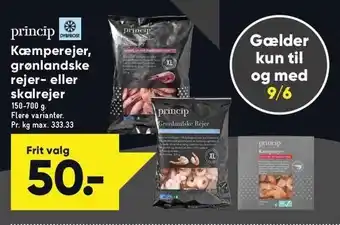 Bilka Kæmperejer, grønlandske rejer- el. skalrejer tilbud