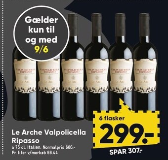 Bilka Le Arche Valpolicella Ripasso tilbud