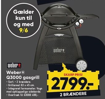 Bilka Weber Q3000 gasgrill tilbud