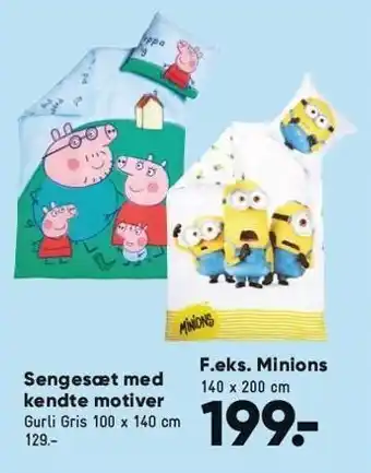 Sengesæt med kendte motiver