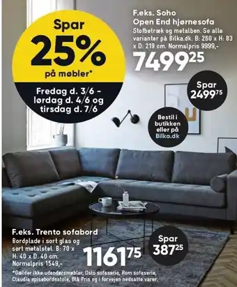 Bilka Møbler tilbud