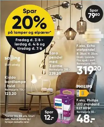 Bilka Lamper og elpærer tilbud
