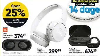 Bilka Spar 25% på JBL hovedtelefoner tilbud