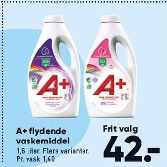 Bilka A+ flydende vaskemiddel tilbud