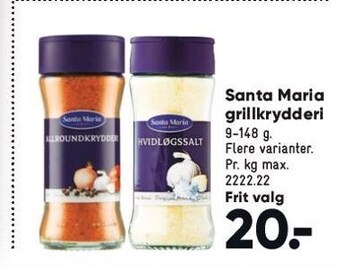 Bilka Santa Maria grillkrydderi tilbud