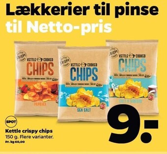 Kettle crispy chips