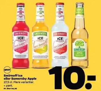 Netto Smirnoff Ice el. Somersby Apple - Flere varianter tilbud
