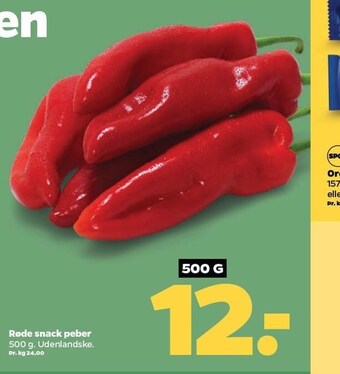 Netto Røde snack peber tilbud