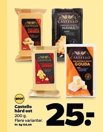 Netto Castello hård ost tilbud