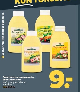 Netto Salatmesteren mayonnaise eller remoulade tilbud