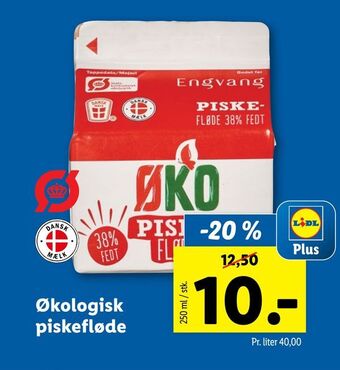 Lidl Økologisk piskefløde tilbud