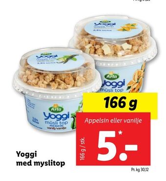 Lidl Yoggi med myslitop tilbud