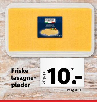 Lidl Friske lasagne plader tilbud