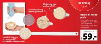 Lidl Børste til krops pleje tilbud