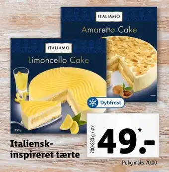 Lidl Italienskinspireret tærte tilbud