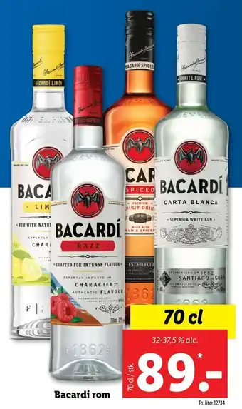 Lidl Bacardi rom tilbud