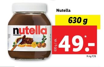 Lidl Nutella tilbud