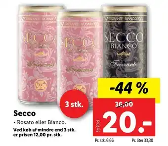 Lidl Secco tilbud