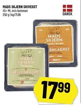Løvbjerg Mads Skjern skiveost tilbud
