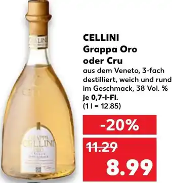Grappa Oro oder Cru 0,7-l