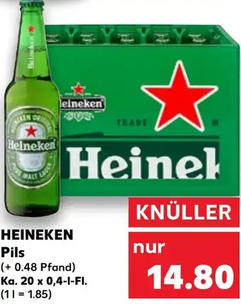 Kaufland Heineken Pils 20 x 0,4-l tilbud