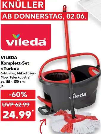 Kaufland DE Vileda Komplett-Set Turbo 85-130 cm tilbud