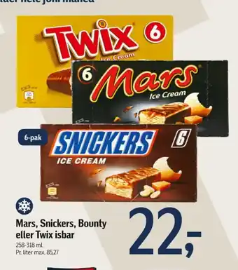 Føtex Snickers issnacks tilbud
