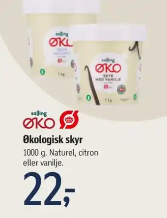 Føtex Salling øko skyr naturel tilbud