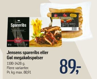 Føtex Jensens spareribs tilbud
