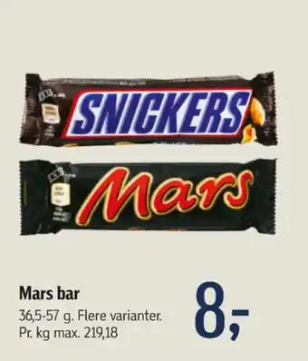 Føtex Snickers chokoladebar tilbud