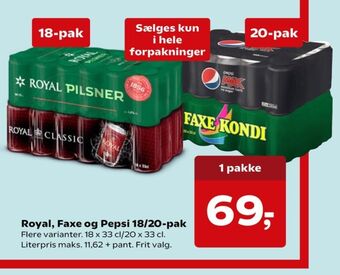 Kvickly Pepsi max cola tilbud