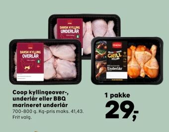 SuperBrugsen Coop kyllingeoverlår tilbud