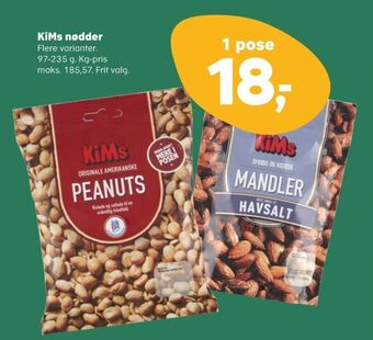 SuperBrugsen Kims peanuts tilbud