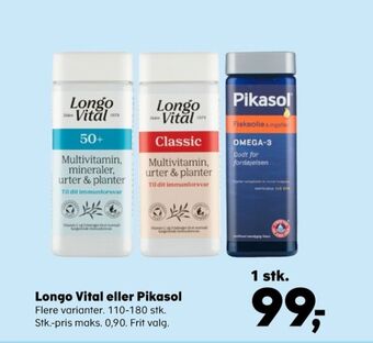 SuperBrugsen Longo vital kosttilskud tilbud