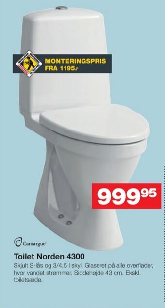 Bauhaus Camargue toilet tilbud