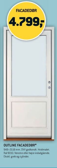 XL-BYG Outline dør tilbud