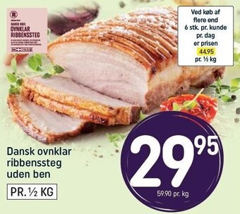 REMA 1000 Dansk ovnklar ribbenssteg uden ben tilbud