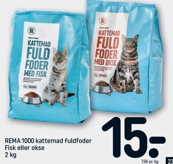 REMA 1000 Kattemad fuldfoder fisk el. okse tilbud
