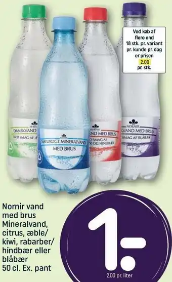 REMA 1000 Nornir vand tilbud
