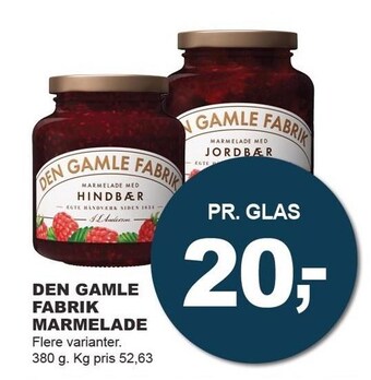 Let-Køb Den gamle fabrik marmelade tilbud
