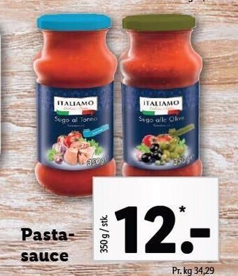 Lidl Pastasauce tilbud